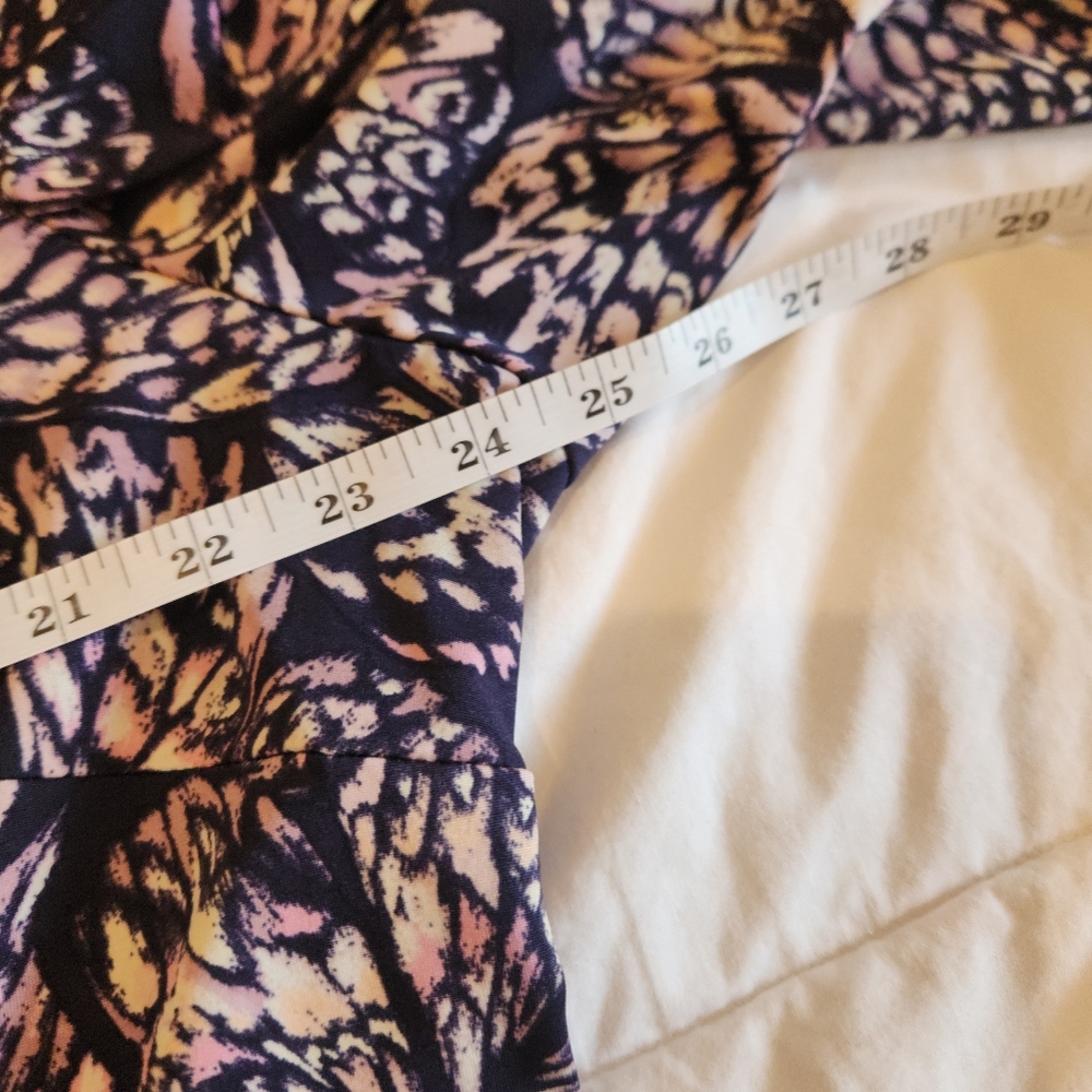 Cato Butterfly Print Babydoll Size 22 Plus Flowy Boho Fairycore Cottagecore - Picture 3 of 10